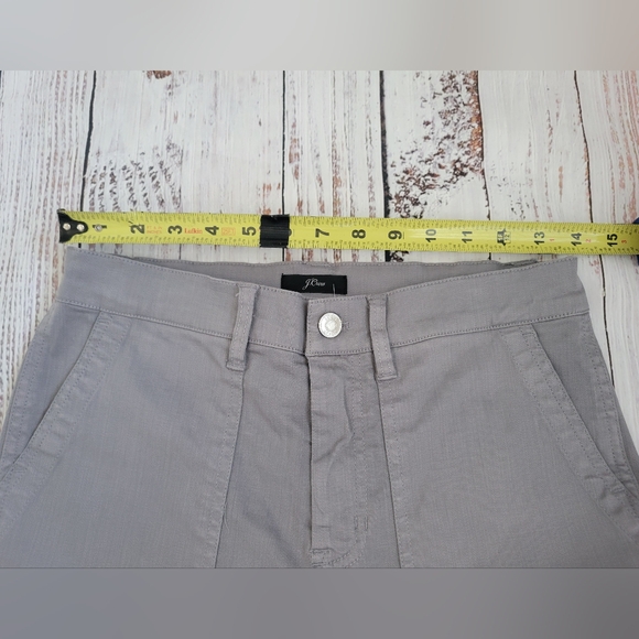 J Crew Vintage Straight Cargo Pant in Slub Sateen Gray Women's 27 NEW NWT - Picture 5 of 8